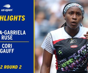 Elena-Gabriela Ruse vs. Coco Gauff Highlights | 2022 US Open Round 2