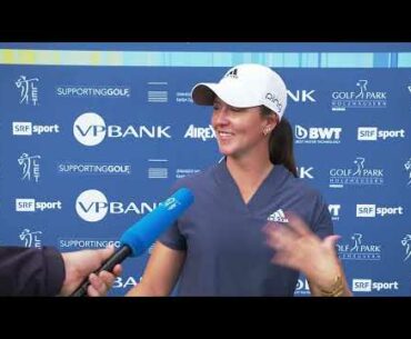 Ladies European Tour: Swiss Ladies Open Round 1 - Interview Linn Grant (English)