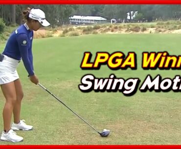 LPGA Winner "MinJee Lee" Beautiful Swing & Driver-Iron Slow MotionsㅣUS OPEN 2022 Champion