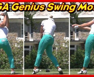 LPGA Genius "Brooke Henderson" Powerful Swing & Slow Motions