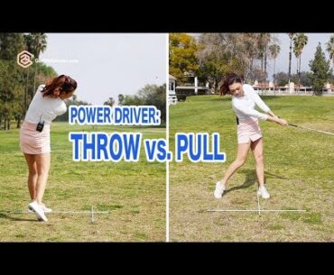 Power Driver - Throw vs. Pull | Golf with Aimee