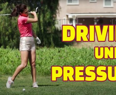 Driving Under Pressure! | Golf with Aimee