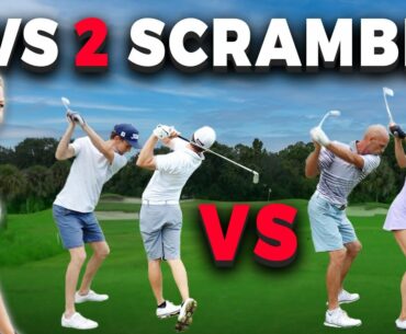 2 v 2 Scramble with Course Record Holder || Florida Golf DOWN TO THE WIRE