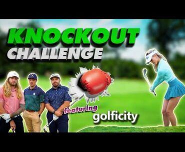 INTENSE Sudden Death Knockout Challenge Ft. Golficity | A Must Watch | Claire Hogle