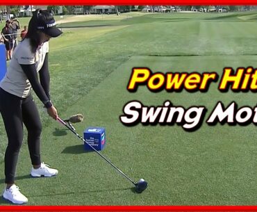 LPGA Power Hitter "Patty Tavatanakit" Solid Impact Driver-Iron Swing & Slow Motion