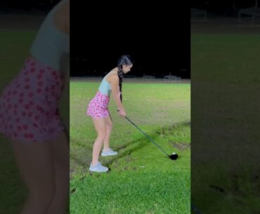 Night range sesh 😉 || Shee Golfs #shorts