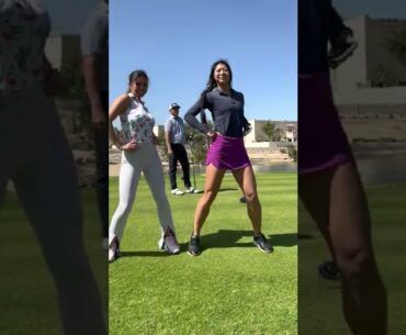 Dancing when Jason Dufner is teeing off... || Shee Golfs #shorts