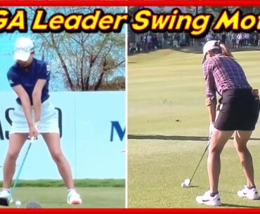 LPGA Leader "Hinako Shibuno" Unique Driver-Iron Swing & Slow Motions from Various Angles