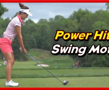 LPGA Top Power Hitter "MinJee Lee" Solid Impact Swing & Slow Motions