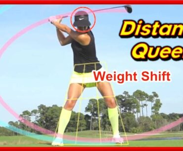 Returned LPGA Distance Queen "Michelle WIE" Powerful Swing Sequence