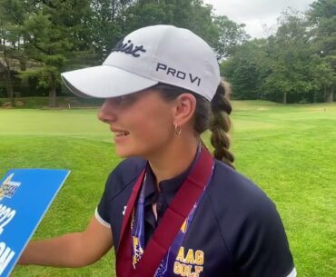 NYSPHSAA girls golf state champ Kennedy Swedick of Albany Academy.