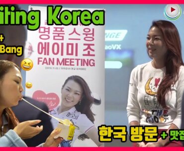 Visiting Korea 2019 한국 방송 + 맛집 탐방 | 명품스윙 에이미 조