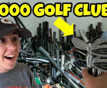 WORLD’S LARGEST THRIFT STORE HAD A SECRET STASH OF 10,000 GOLF CLUBS!!!