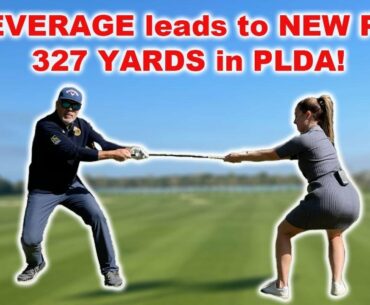 LEVERAGE IN HER GOLF SWING=NEW PB OF 327 YARDS IN PRO LONG DRIVE! | Wisdom in Golf |