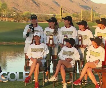 Kira Dixon interviews Stanford after historic NCAA Division I Championship win | Golf Channel