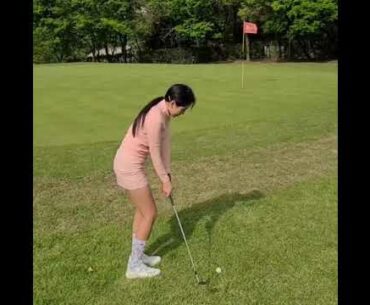 아침을알리는 소리😇 #허은지프로💋 | GOLF VN