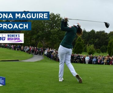 Bullseye! Leona Maguire's pinpoint approach sets up birdie on the 13th
