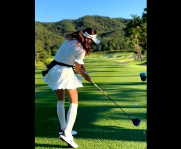 우측 간 공 잡아오는 피니쉬(?) #golf #short  #골프  | GOLF VN