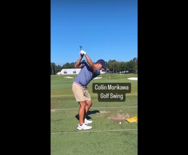Collin Morikawa Golf Swing - IRON SWING DTL - Full Speed + SLOW MOTION