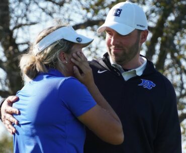Emotion caps whirlwind day for Montague's girls golf team at 2022 regional