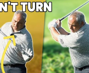 Don't TURN Your Shoulders In The GOLF SWING