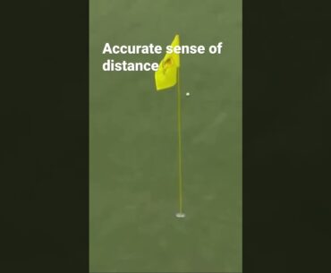 Tigerwoods accurate sense of distance