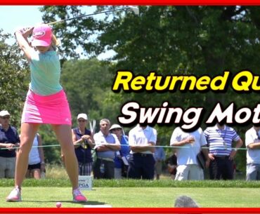 Returned LPGA Queen "Paula Creamer" Beautiful Driver-Iron Swing & Slow Motions