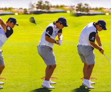 TOM KIM GOLF SWING - DRIVER SWING - FULL SPEED & SLOW MOTION