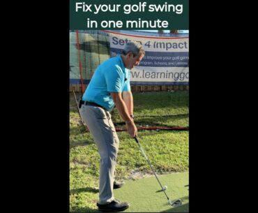 Fix your golf swing in one minute