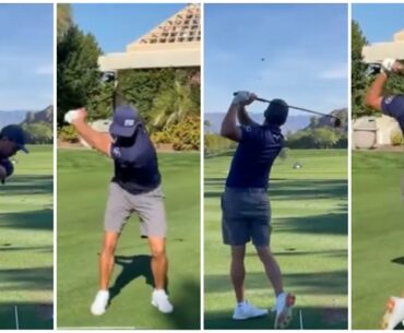 Rickie Fowler Golf Swing Front and Back