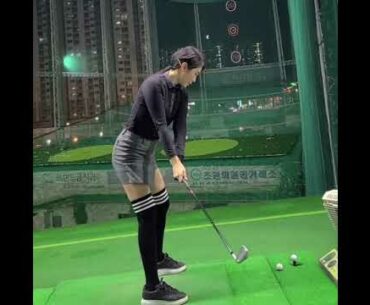 스윙이 보기 좋습니당   #허은지프로💋 | GOLF VN