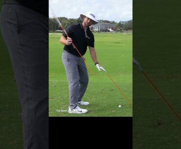how to finally shallow the golf club with the 2 stick drill #shorts