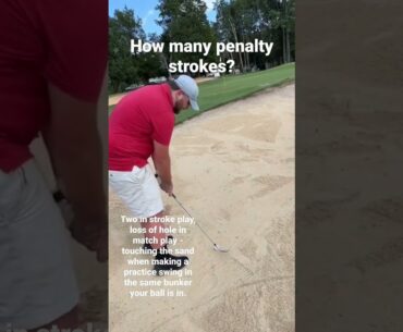 Touching Sand In A Bunker - Golf Rules Explained