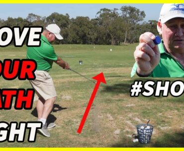 A Simple Drill To Move Your Swing Path To The Right #shorts