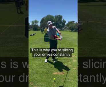 Here's why you're slicing your drives - and what to do about it #shorts #youtubegolf #golfshort