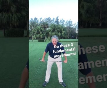 3 Fundamental Movements in the golf swing!