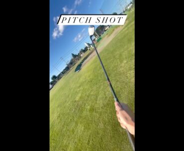 pitch shot technique ❤️❤️   #golf #shorts #golfgirl      | GOLF#SHORT