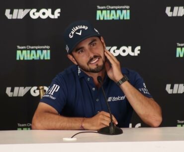 LIV Golf Miami Thursday Fireball Sergio Garcia, Carlos Ortiz, Ancer and Chacarra Presser 2022