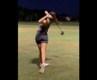 Night golf is my fave 😍 ❤️❤️   #golf #shorts #golfgirl      | GOLF#SHORT