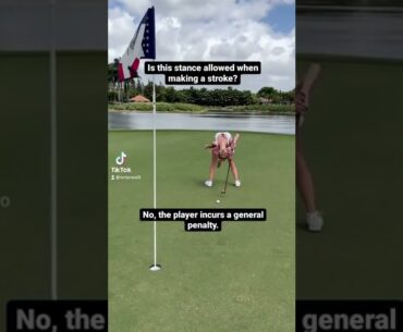 Placing One Foot Either Side of the Line of Play - Golf Rules Explained