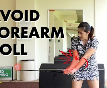 Avoid Forearm Roll - Golf with Michele Low