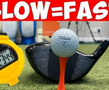 Stop Rushing Your Downswing - Slower For More Speed