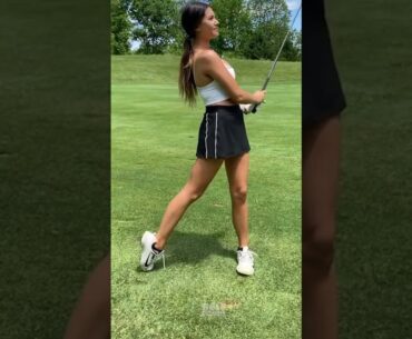 Amazing Golf Swing you need to see | Golf Girl awesome swing | Jordan Cornelius #Golf #shorts