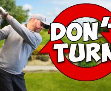 Don't TURN Your Shoulders In The Golf Swing