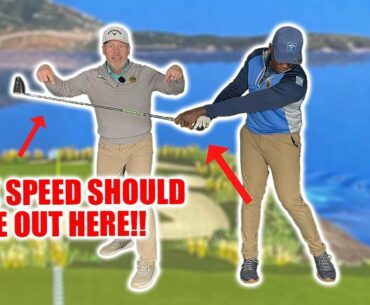 WHERE SHOULD YOU HEAR THE SWOOSH SOUND IN THE GOLF SWING?