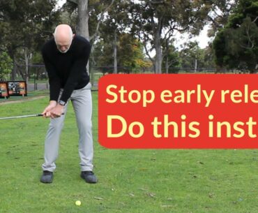 Golf swing drills to stop early release