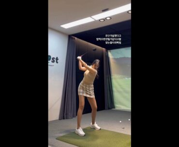 beauty golf swing | GOLFSHORT  #shorts