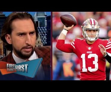 FIRST THINGS FIRST - Nick reacts Shanahan: Trey to Jimmy G change bigger than Brock Purdy transition