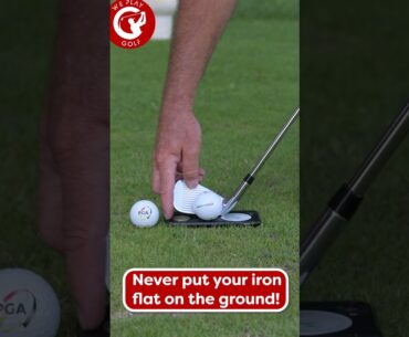 Never set your iron flat on the ground, here's why! #shorts