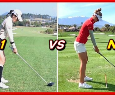 LPGA No.1 "Lydia Ko" vs No.2 "Nelly Korda" Pefect Driver Swing SequenceㅣFront & Side View